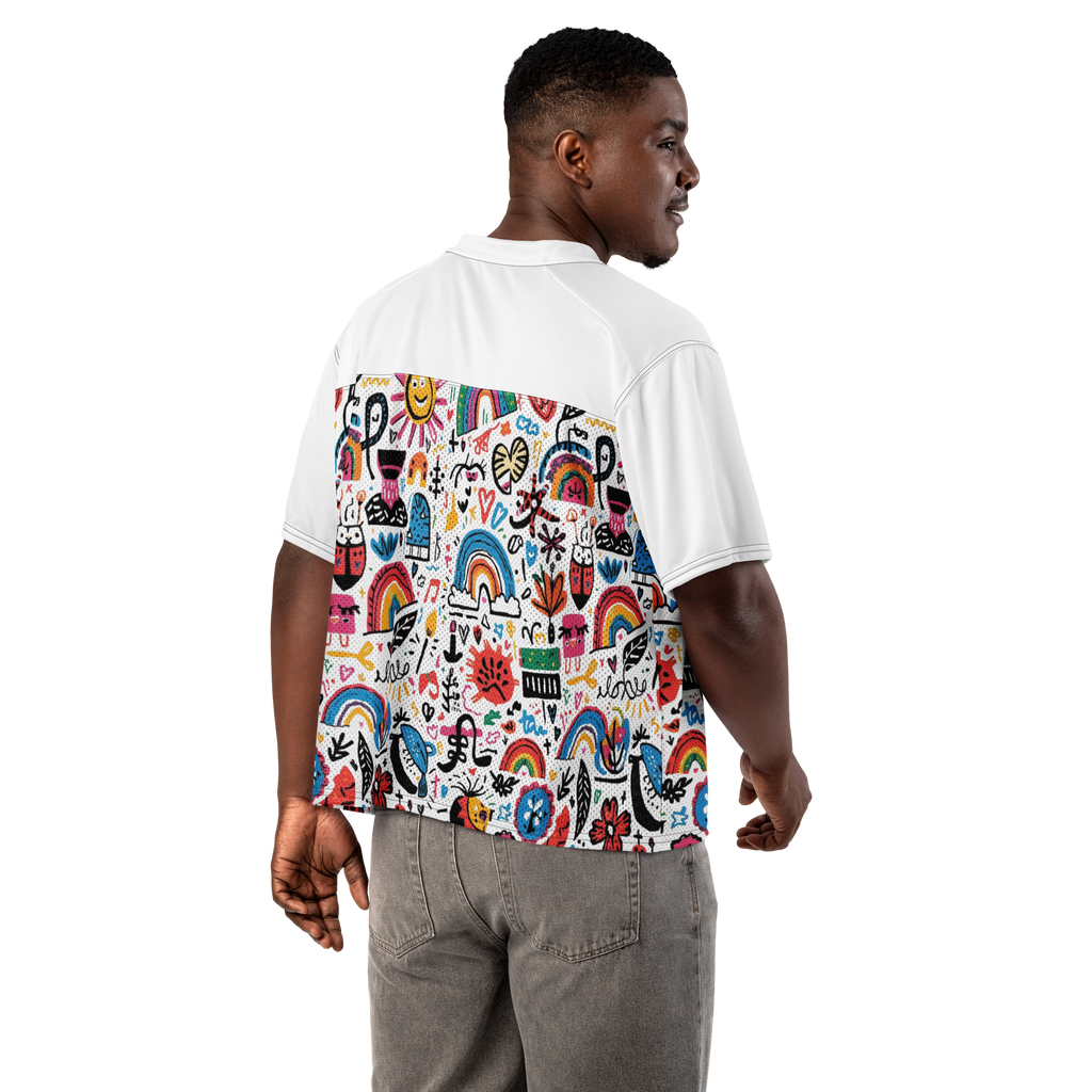 DOODLE Boxy football jersey