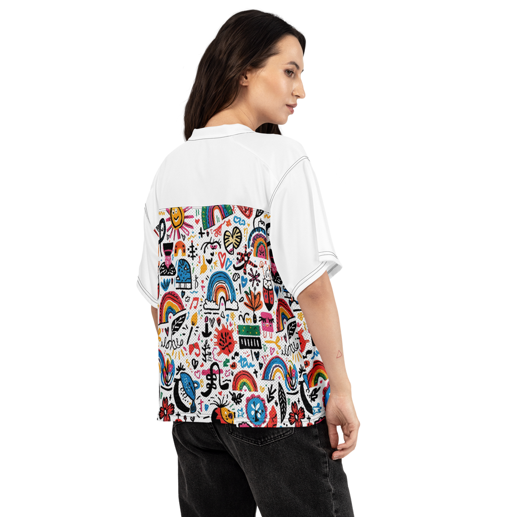 DOODLE Boxy football jersey