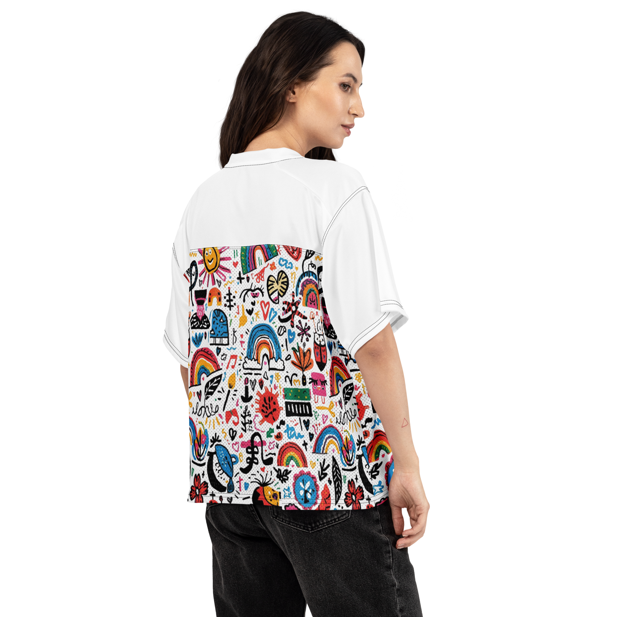 DOODLE Boxy football jersey