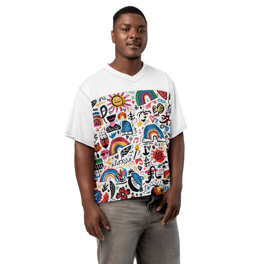 DOODLE Boxy football jersey