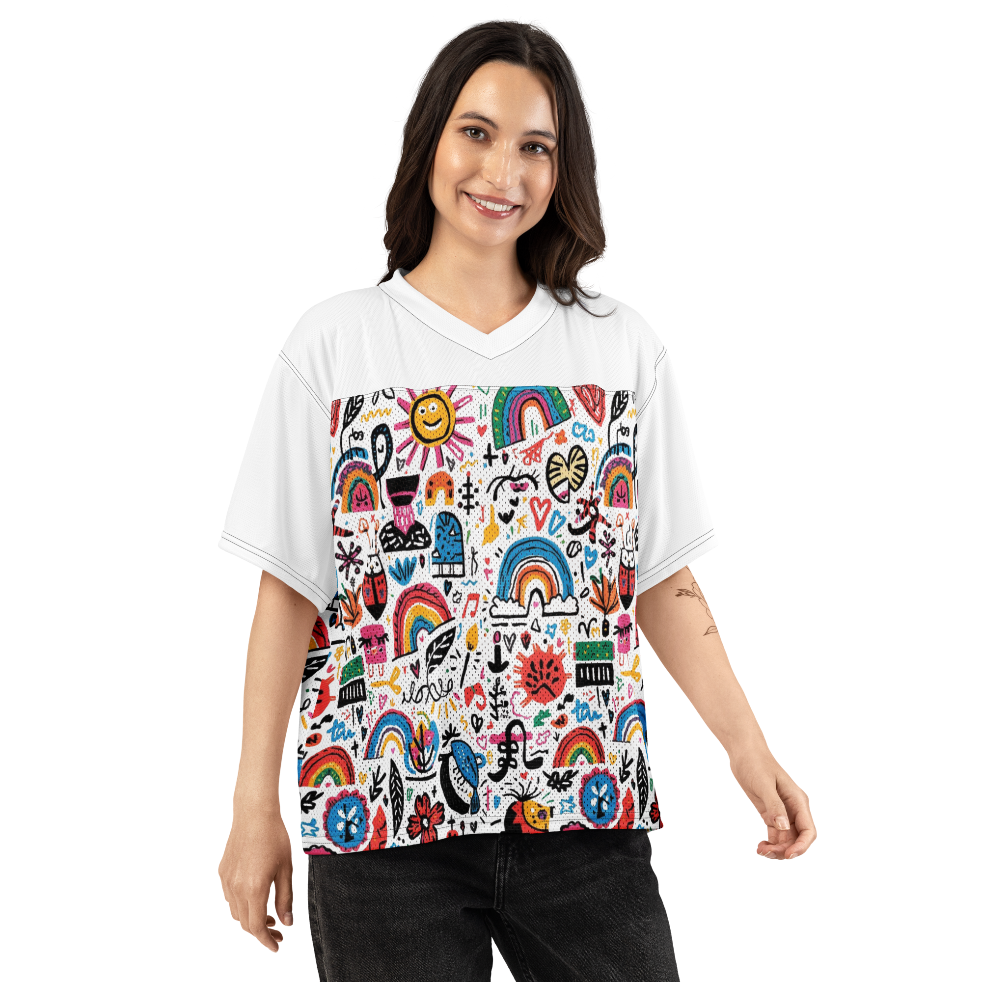 DOODLE Boxy football jersey