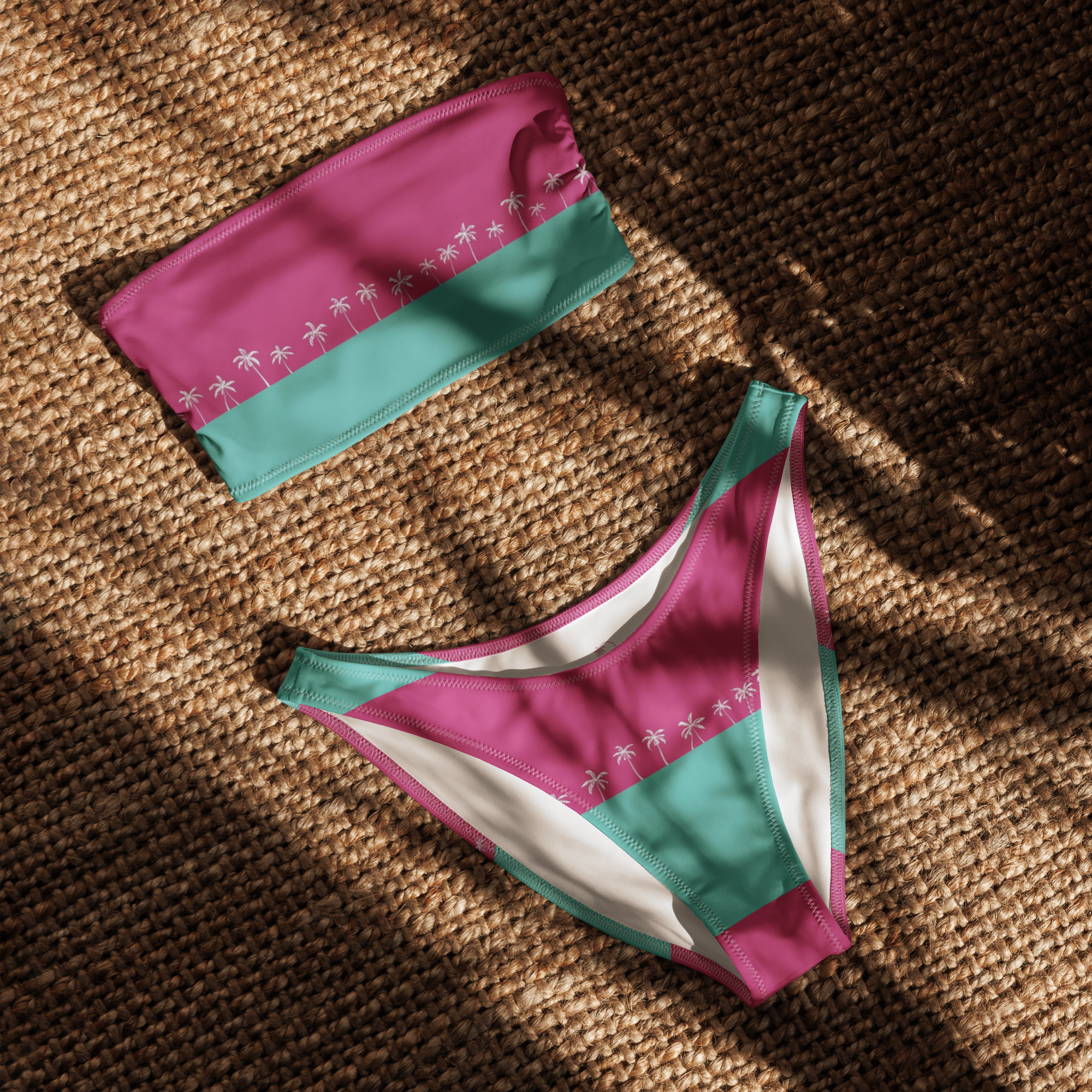 PALM Recycled bandeau bikini